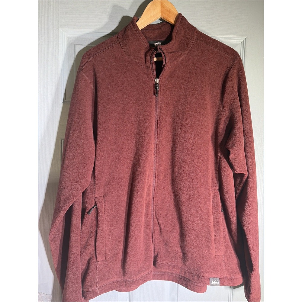 REI Full-Zip Jacket Men's XL Warm Fleece Outdoor Casual Active Camp